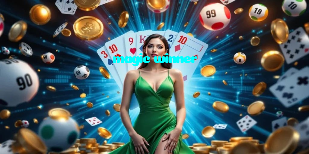 magic winner casino presented on mobile device in Pakistan with slots and live games